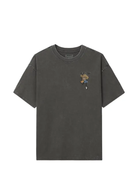 Musium Div. embroidered detail T-shirt Grey MMUTEM01179X