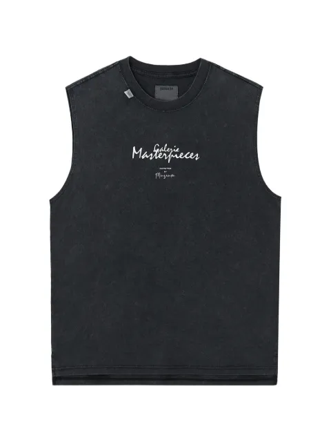 Musium Div. graphic-print sleeveless T-shirt Grey MMUVTM01188X