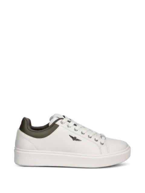 Aeronautica Militare logo-plaque lace-up sneakers White 261SC0307UCT03591