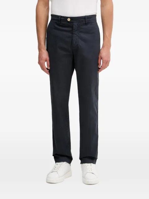 Aeronautica Militare logo-patch straight-leg trousers Blue PA1711UCT04292