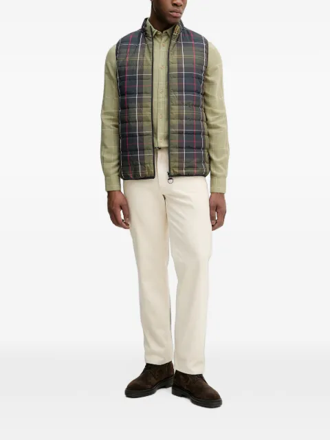Barbour reversible high-neck quilted gilet Green MGI0314