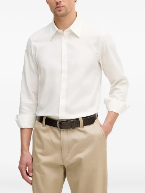 Armani Exchange logo-patterned long-sleeve shirt White XM002263AF13131