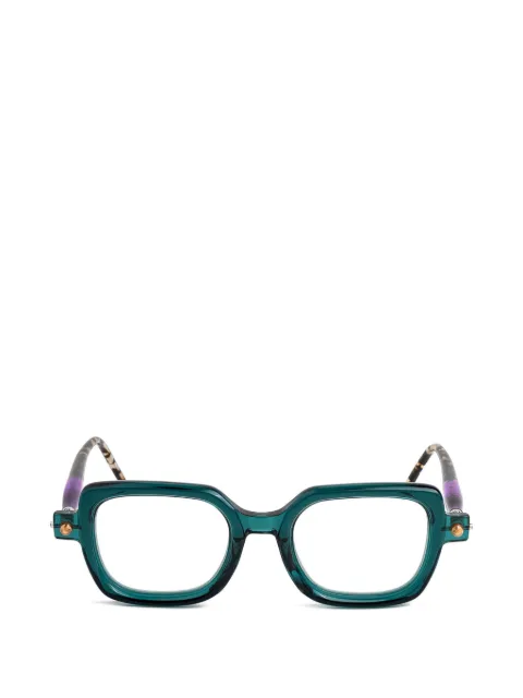 Kuboraum P4 square-frame glasses Green P4