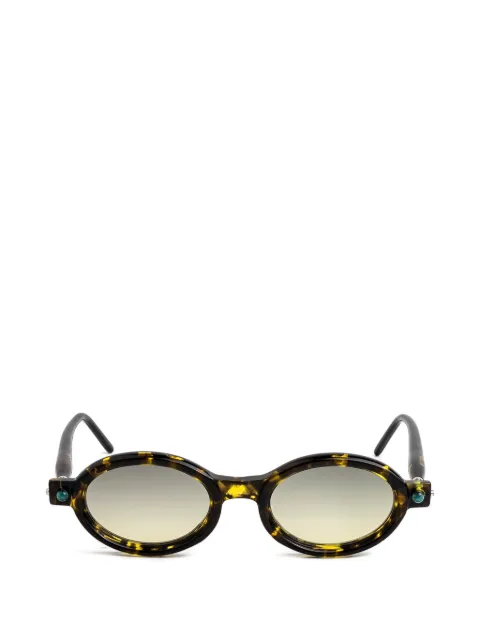 Kuboraum P6 oval-frame sunglasses Brown P6