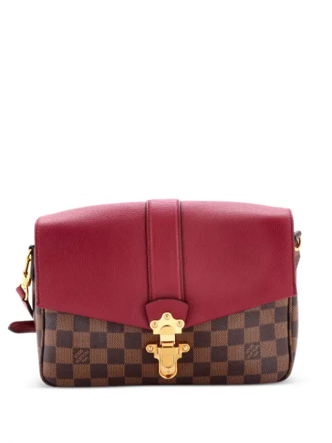 Louis Vuitton Pre-Owned Clapton Handbag Damier and Leather PM crossbody bag Brown RZ4QV9RCDAMNPHRO