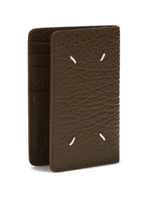 Maison Margiela four-stitch leather card holder Brown SA1VX0011P4455