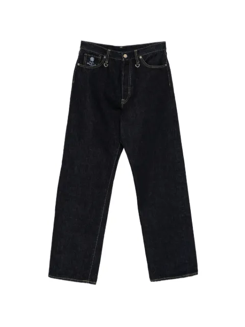 Mastermind Japan logo-print wide-leg jeans Blue SCPTCLM01