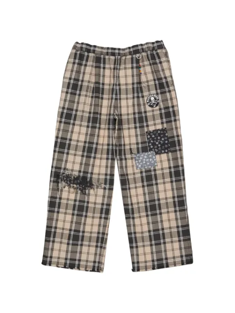 Mastermind Japan x Sean Wotherspoon check-pattern trousers Black MJ26C16PA002