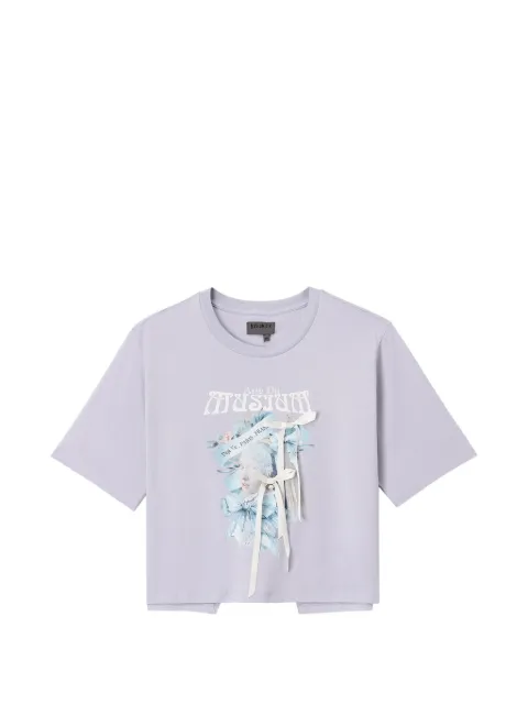 Musium Div. graphic-print T-shirt Purple MMUTEW01258X