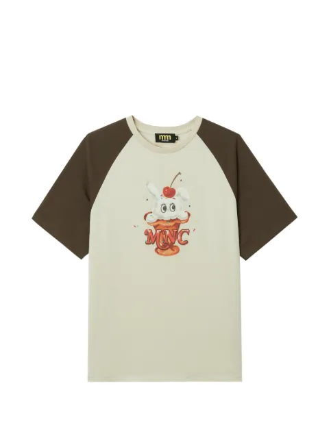 Mini Cream graphic-print T-shirt Neutrals 6SM628A