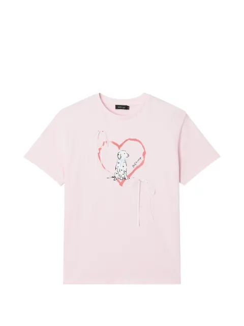tout a coup bow-detail T-shirt Pink M622AS6