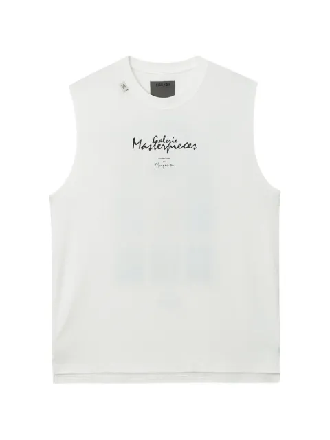 Musium Div. graphic-print sleeveless T-shirt Neutrals MMUVTM01188X