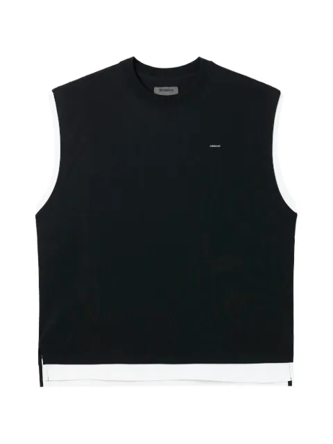 Musium Div. layered logo-plaque T-shirt Black MMUVTM01189X
