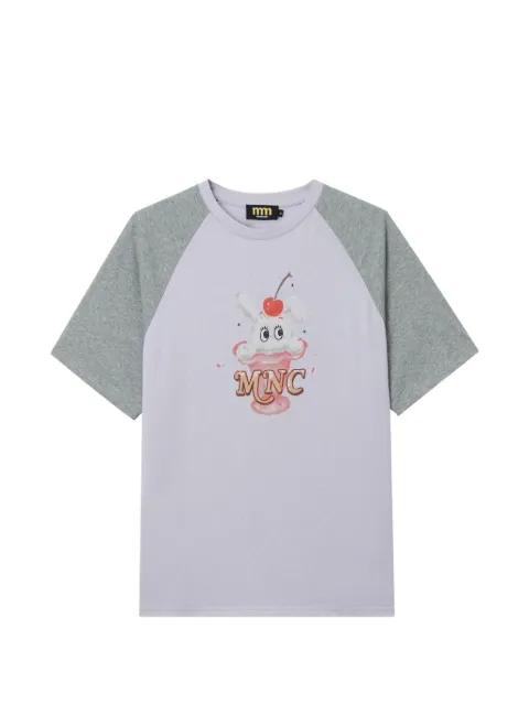 Mini Cream graphic-print T-shirt Purple 6SM628A