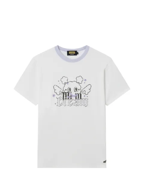 Mini Cream graphic-print T-shirt White 6SM632A