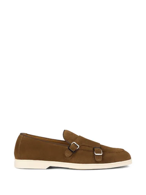 Doucal's double-buckle suede loafers Brown DU3414NWMAUY009GM01
