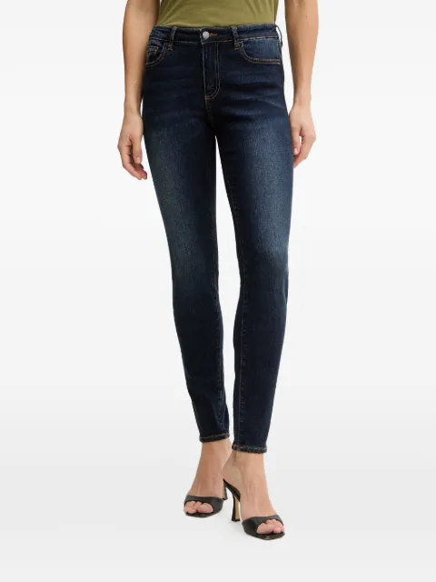 Armani Exchange faded-effect skinny jeans Blue XW000123AF13487