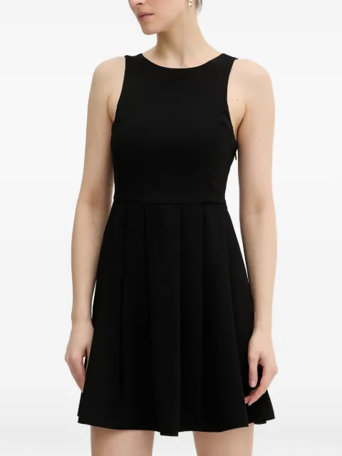 Armani Exchange pleated sleeveless mini dress Black XW002282AF21555