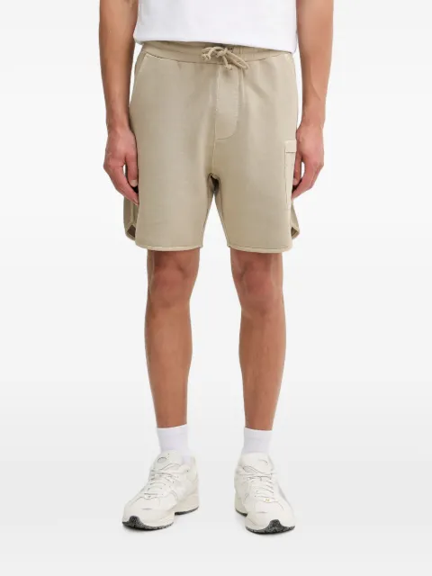 Aeronautica Militare logo-patch drawstring shorts Neutrals BF0029UF00676