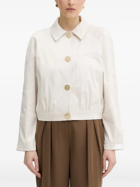 Armani Exchange raglan-sleeve button-up jacket White XW001930AF21525