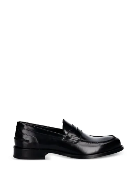 Baldinini leather penny loafers Black U6E017P1ABRA