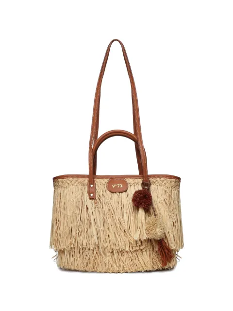 V°73 Domitilla fringe-trimmed shoulder-bag Neutrals 73BS9VV01