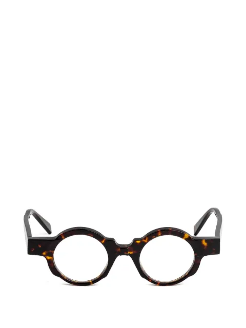 Kuboraum K32 round-frame glasses Brown K32