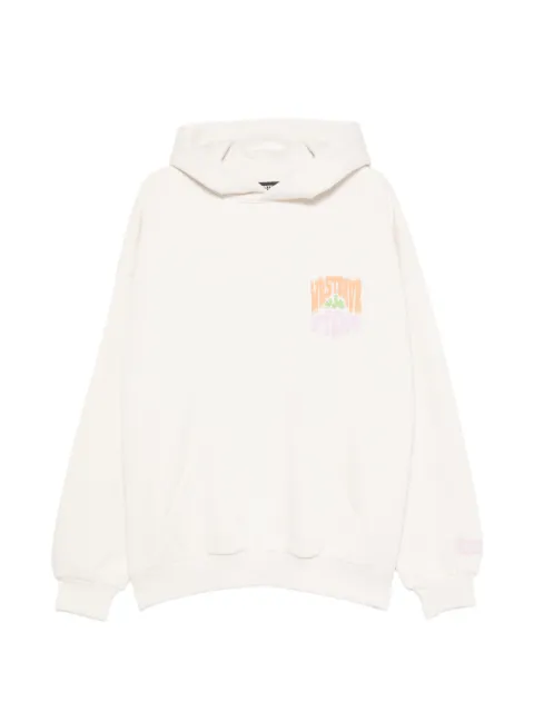 WRSTBHVR Flynn graphic-print hoodie Neutrals U2026TT3448