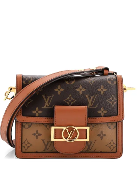 Louis Vuitton Pre-Owned Dauphine Shoulder Bag Reverse Monogram Canvas Mini crossbody bag Brown PU1T1S0TQMF643JA
