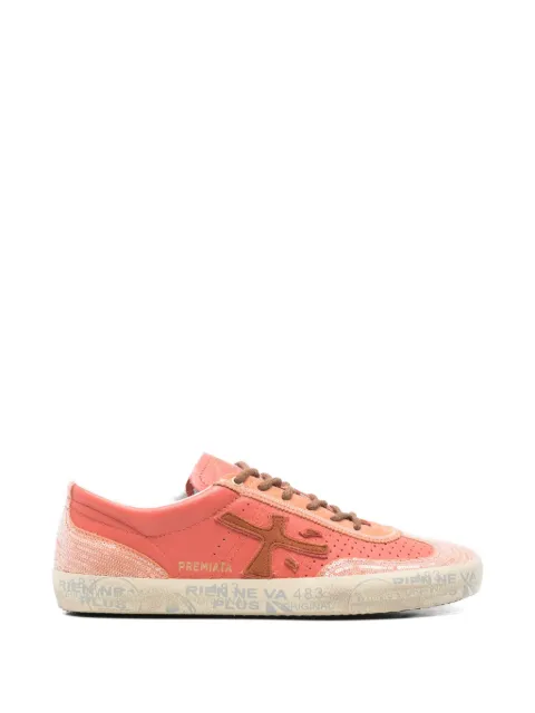 Premiata Davidd sequin-embellished sneakers Orange DAVIDD8295