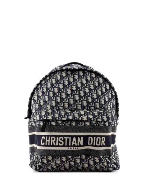 Christian Dior Pre-Owned Travel Oblique Canvas Medium backpack Blue JNEDFQ94L6WT8ZEJ