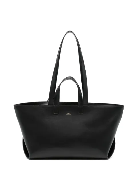 A.P.C. Le Drummer leather tote bag Black PXCCYF67057
