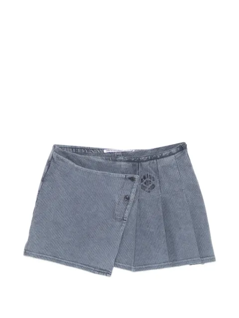 Alexander Wang pleated wrap mini skirt Blue 1CC2265408