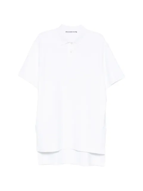 Alexander Wang logo-embroidered pocket mini dress White 1CC2266915