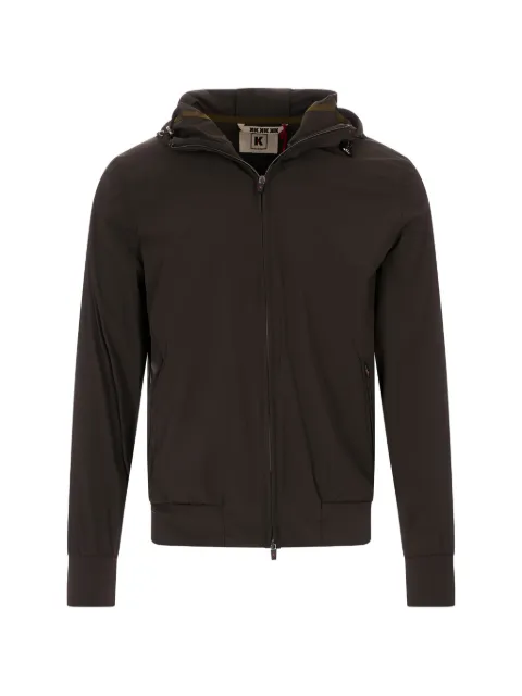 Kired zip-up hooded jacket Brown WOTO2W83015