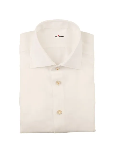 Kiton spread-collar shirt White UCCH09690