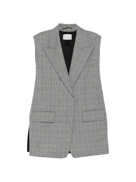 Sportmax Abete check-pattern sleeveless gilet White 2622286021600