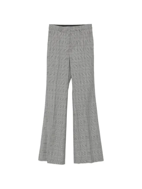 Sportmax Spxanfora Prince of Wales check trousers Black 2622136071600