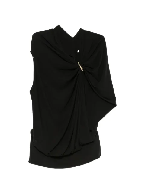 Sportmax Lacuna ring-embellishment top Black 2622946021600