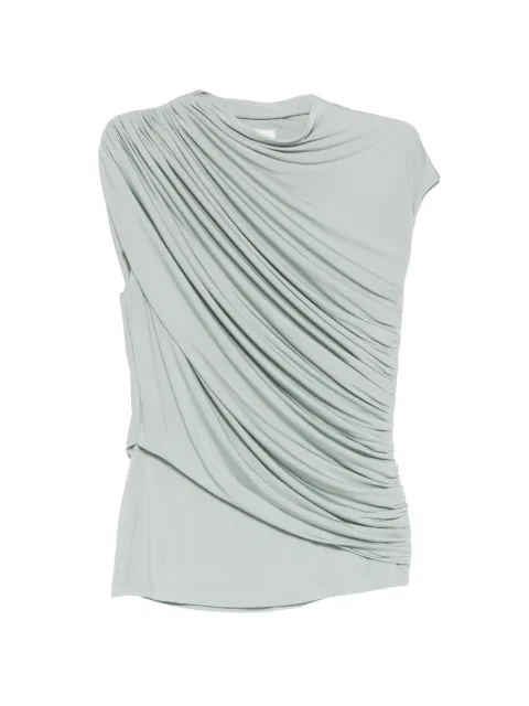 TOVE Khari draped jersey top Neutrals TVE030OYB