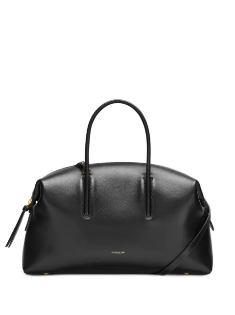 DeMellier midi Stockholm grained-leather duffle bag Black N131FGB1