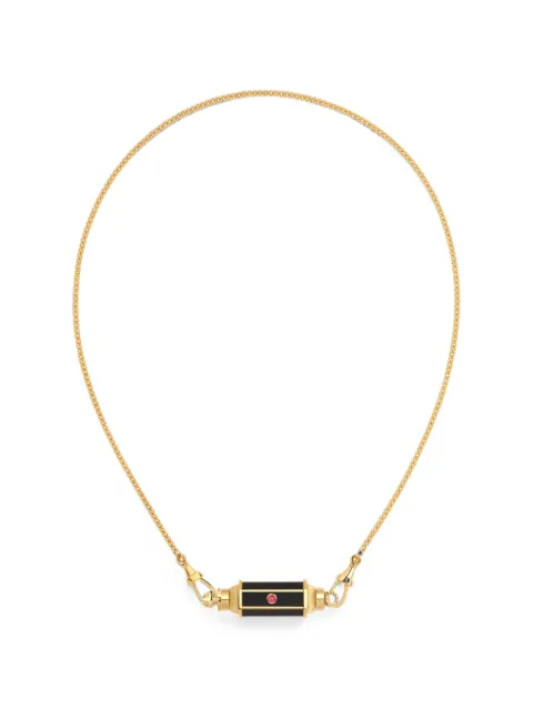 Marie Lichtenberg Ebony Baby ruby-embellishment necklace Gold MLB0127