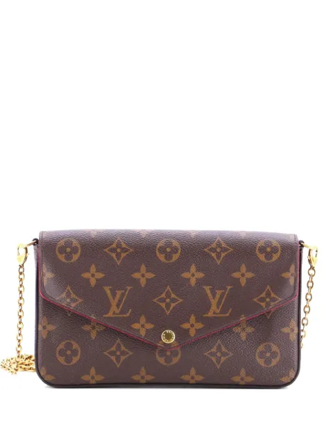 Louis Vuitton Pre-Owned Felicie Pochette Monogram Canvas crossbody bag Brown FN7QHNJZ72IM0QAJ