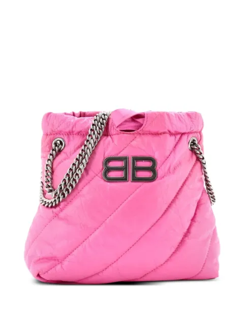 Balenciaga Pre-Owned Crush Chain Quilted Crushed Calfskin XS tote bag Pink TI3LRTOAY63UUCN3