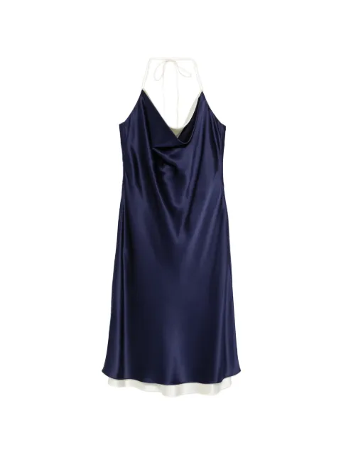 TOVE Joss cowl-neck midi dress Blue TVD229