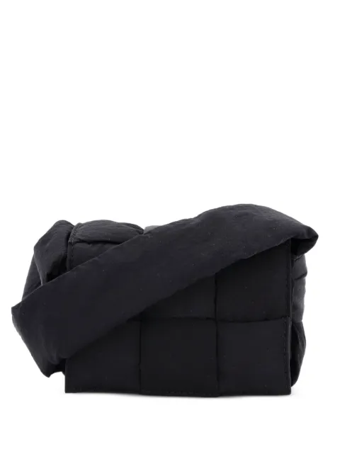 Bottega Veneta Pre-Owned Cassette Maxi Intrecciato Nylon Extra Mini crossbody bag Black LG66WFREJFQTGDFQ