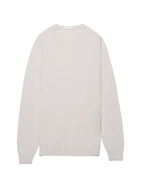 Roberto Collina crew-neck long-sleeve sweater Neutrals 261MYA10001