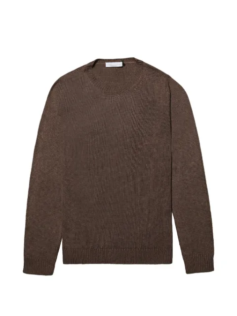 Roberto Collina crew neck sweater Brown 261MYA02001