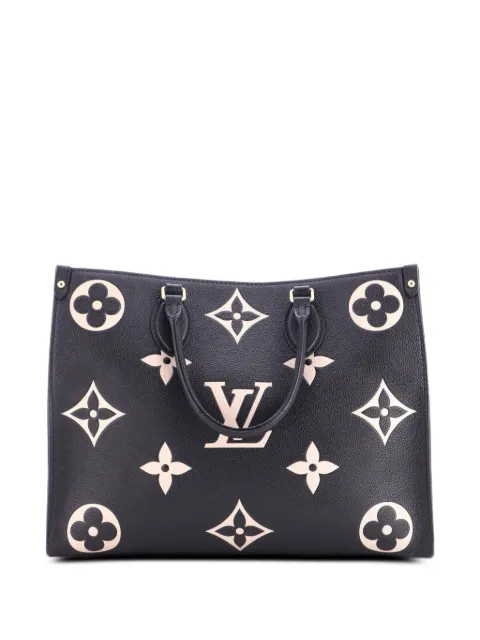 Louis Vuitton Pre-Owned OnTheGo Tote Bicolor Monogram Empreinte Giant MM shoulder bag Black 322SDIJJRTJU6P90