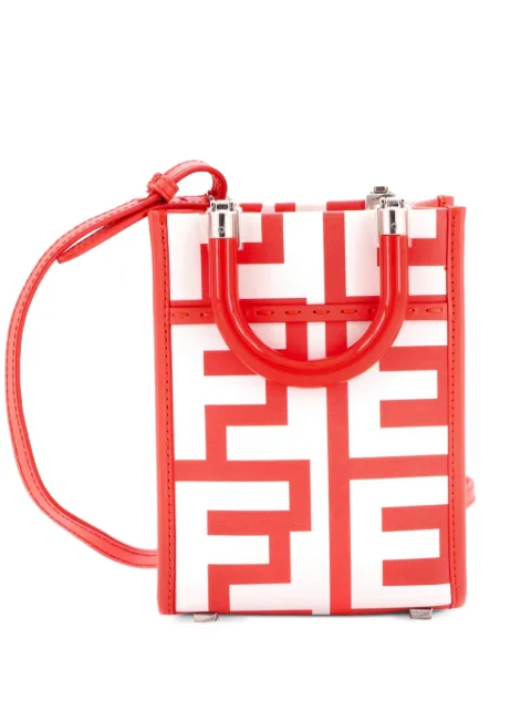 Fendi Pre-Owned x Marc Jacobs Sunshine Shopper Tote Printed Leather Mini crossbody bag Multicolour ZP54LOJC27BWXHBE